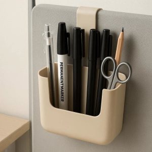 10 Space Saving Hanging Pen Holder For Desk Partition And Wall Mounted Office Stationery Organization