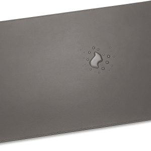 21 Large Waterproof Leather Desk Pad For Professional Office Use And Desktop Surface Protection Grey