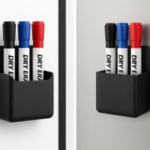 Magnetic Pen Holder For Whiteboard And Refrigerator Use With Strong Grip For Office Organization